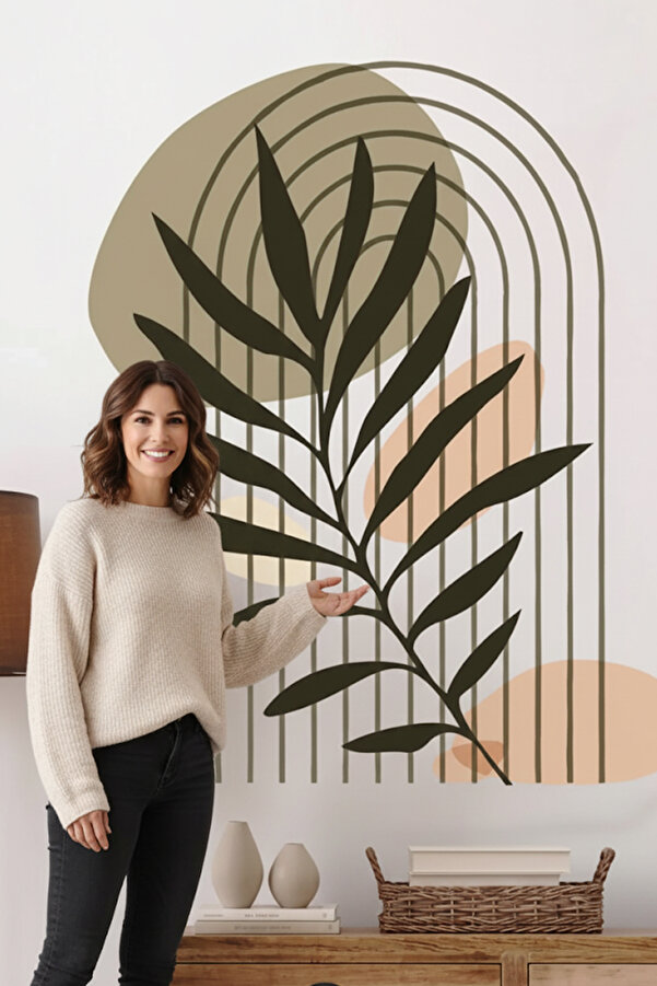 Kt Grup Bohem Leaves Art Duvar Sticker