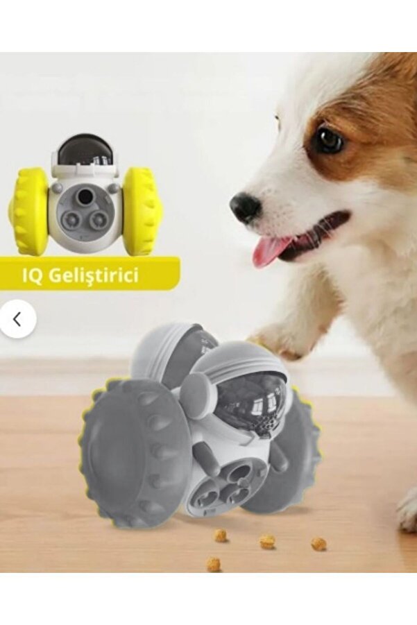 Sevimli Petstore Yeni Nesil Kedi ve Köpek İnteraktif Mama Dağıtıcı Ödül Maması Atıcı Robot