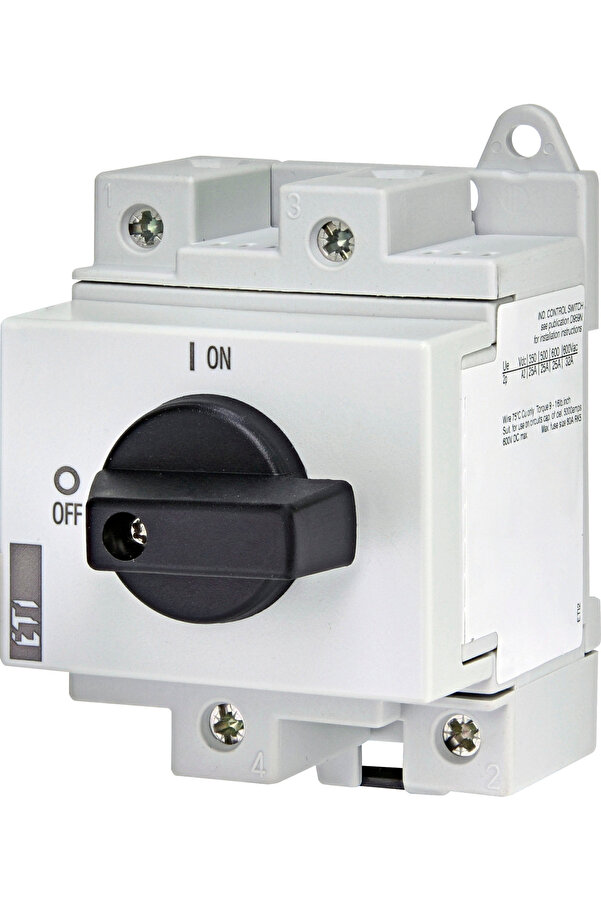 Eti Load Break Switch, Direct Current, 4 modules, 2P 32A,1500Vdc, LS32 ...