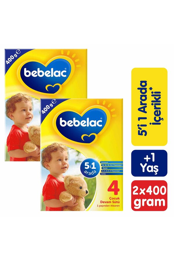 Bebelac 4 Çocuk Devam Sütü 400 g x 2 Adet