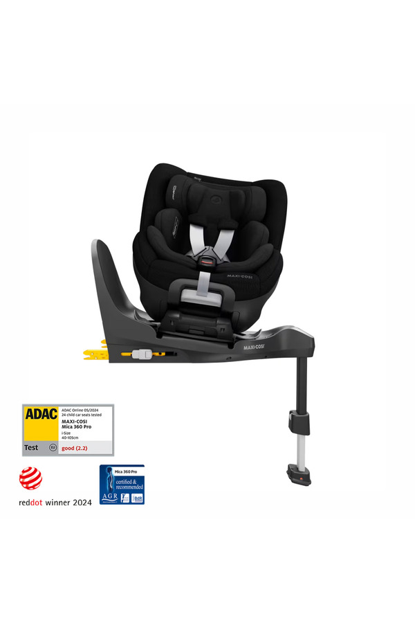 Maxi-Cosi Maxi-cosi Mica 360 Pro Adac'lı Slidetech Kızaklı Isofix'li Dönebilir 0-18 Kg Oto Koltuğu Black