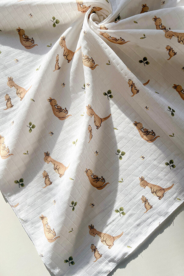 COOLMINIES Çok Amaçlı Müslin Örtü , Müslin Yenidoğan Bebek Battaniyesi, %100 Pamuk, Müslin Bez 80*90 cm