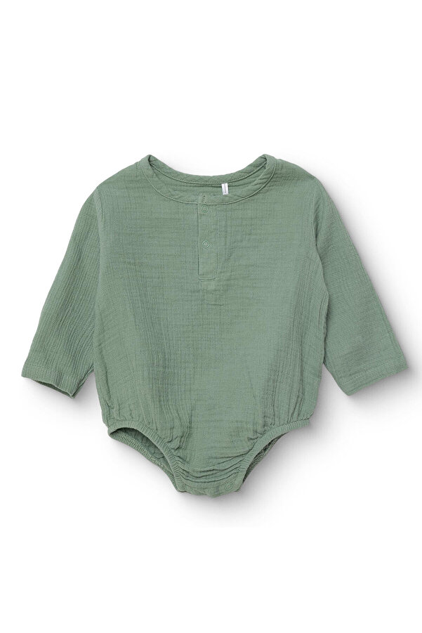 ebebek Hello Baby HelloBaby Erkek Bebek Uzun Kol Body Müslin Hakim Yaka