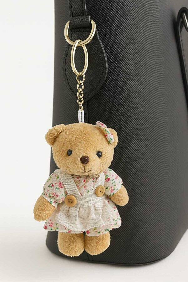 KAYLANIN DÜNYASI Peluş Ayıcık Anahtarlık Çanta Süsü – Sevimli Hediyelik, Doğum Günü Hediyesi, Yılbaşı Hediyesi