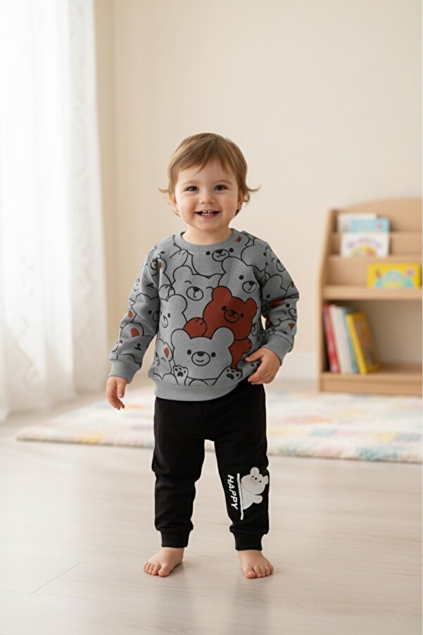 Pırlanta baby Neşeli Ayılar 2'li Takım – Renkli Seçenekler