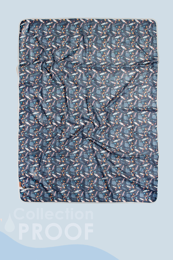 HAMUR Proof Sıvı Geçirmez Etkinlik Aktivite Halı Örtüsü Örtüsü Çok Amaçlı Bebek Çocuk Oyun Matı Galaxy