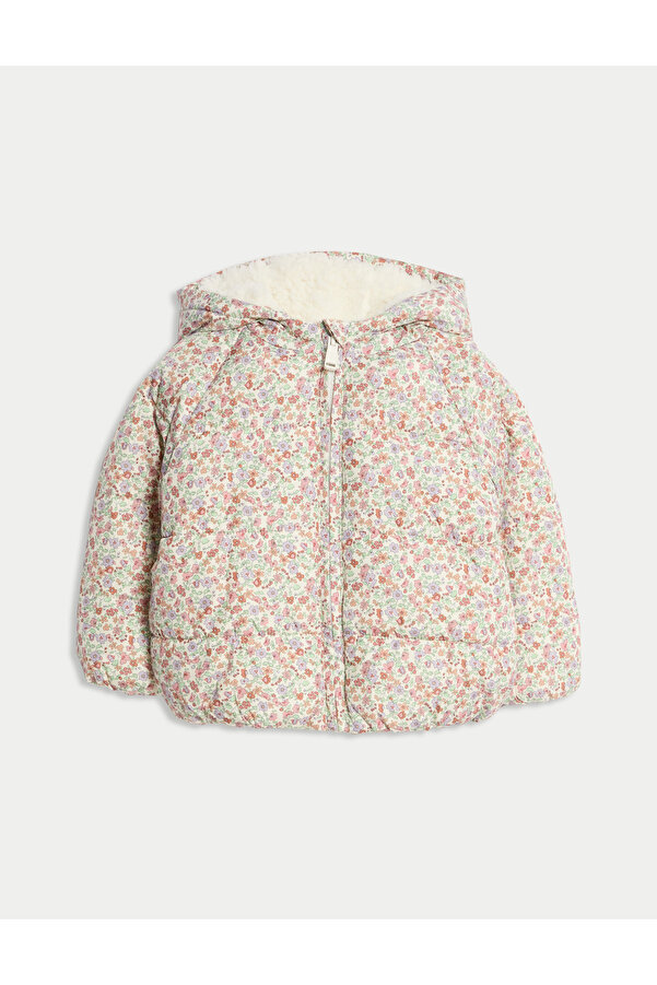 Marks & Spencer Çiçek Desenli Çocuk Mont