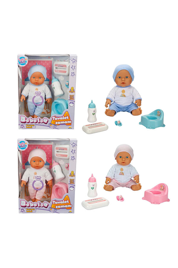 gnsstore BEBELOU TUVALET ZAMANI GÜLEN AĞLAYAN BEBEK 32CM