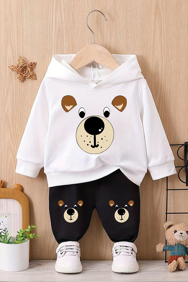 ADABEBEK Premium Köpekçik Baskılı Alt Üst Bebek Takımı 24314