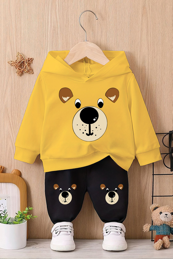 ADABEBEK Premium Köpekçik Baskılı Alt Üst Bebek Takımı 24314