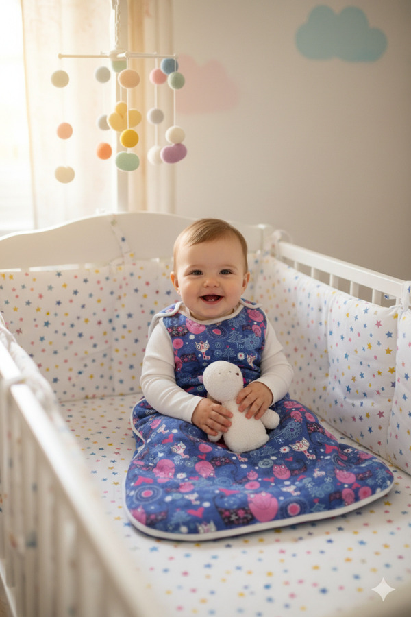 yorni ÜRÜN Boyu 75cm, Fermuarlı, Çıtçıtlı, Elyaflı Kışlık Bebek Torba Uyku Tulumu