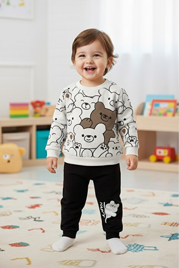 Pırlanta baby Neşeli Ayılar 2'li Takım – Renkli Seçenekler