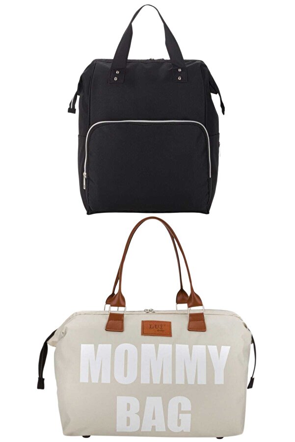 Lui Baby Anne Bebek Bakım Sırt Çantası Ve Mommy Bag Omuz Çantası 2'li set