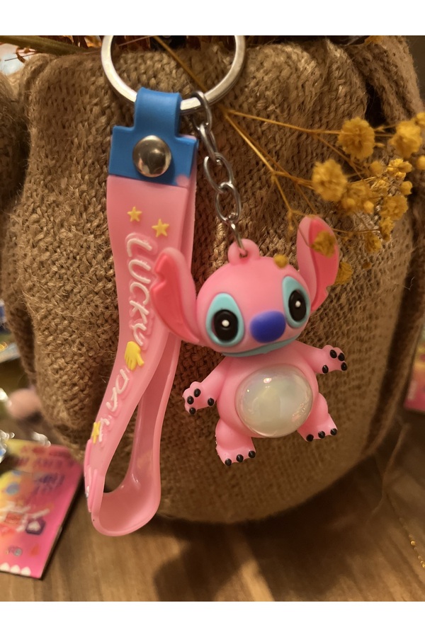 labubu sepeti LABUBU STİTCH bebek arabası , ev , çanta Anahtarlığı, Çanta Aksesuarı