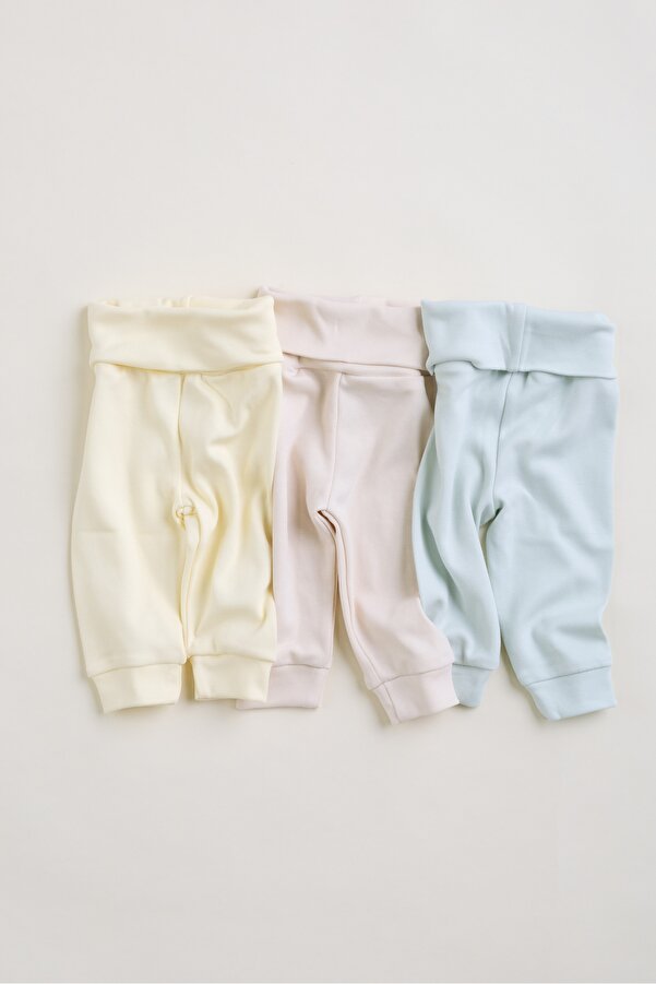 Bondberro 3'lü Takım Yüksek Bel Yeni Doğan ve Bebek Taytı