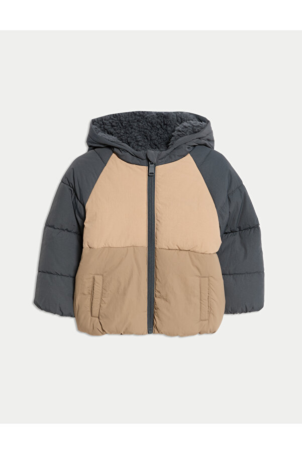 Marks & Spencer Renk Bloklu Dolgulu Mont