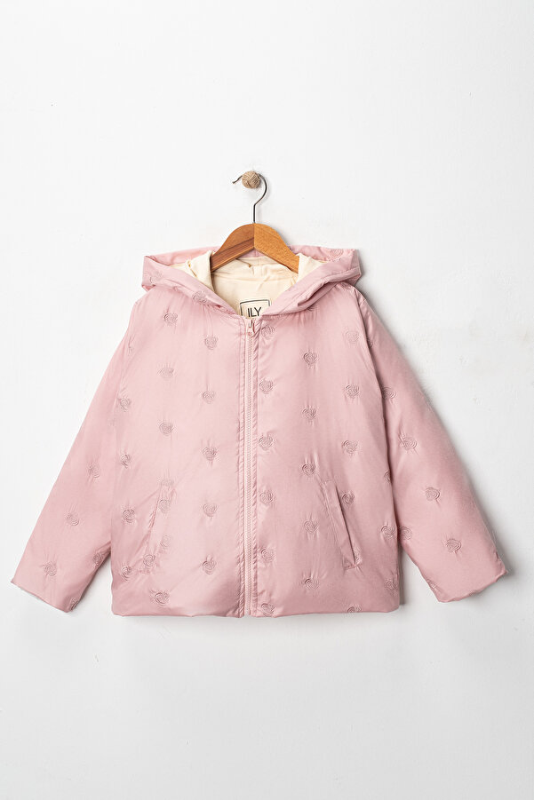 ILY Kids Çiçek Desenli Çocuk Yağmurluk