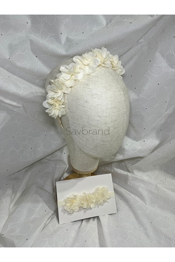 SavBrand Trendy Anne Kız Saç Aksesuarı Seti - Bebek Bandı + Kadın Tacı