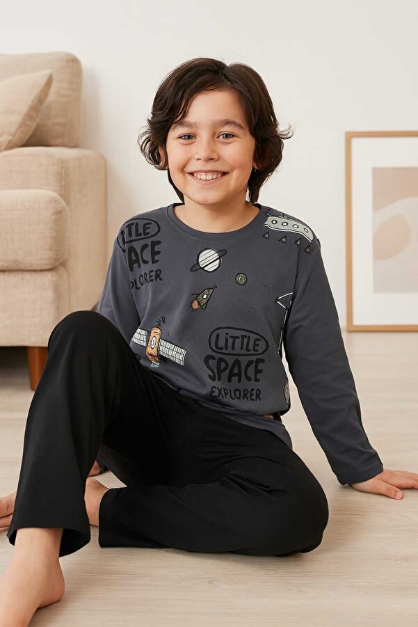 Tenra Erkek Çocuk Pijama Takımı %100 Pamuk