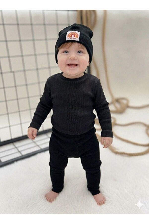 BAHNUR BEBEK ÇOCUK BERELi ALT ÜST UNiSEX TAKIM SET Kreş Eşofman TAKIM ESNEK