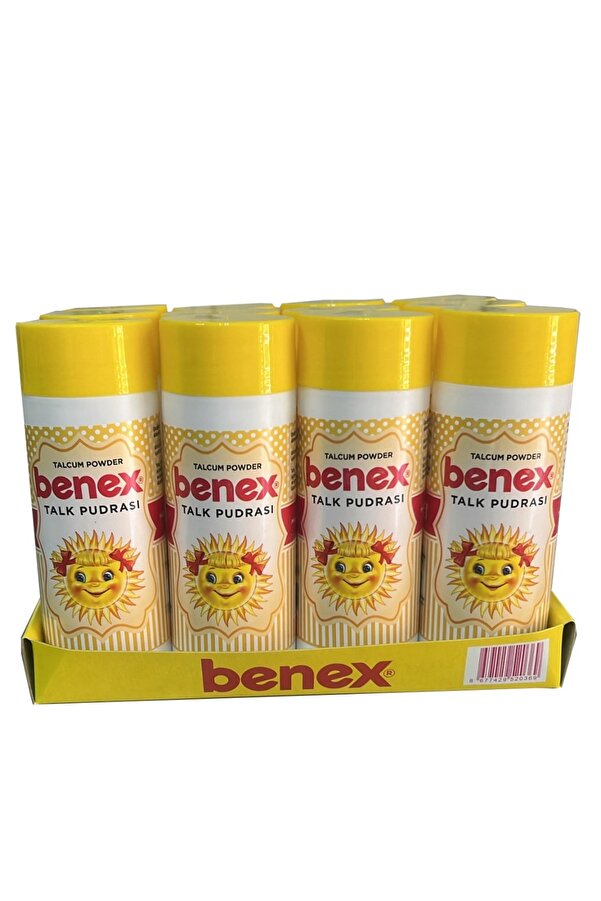Benex Gül Kokulu Serpme Talk Pudrası 75 Gr 12 Adet