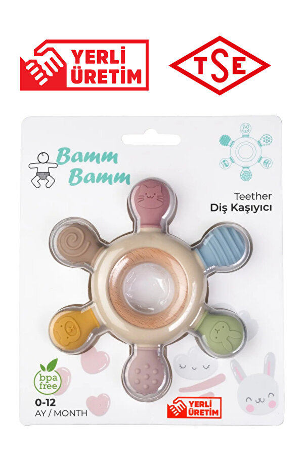 BAMM BAMM Diş Kaşıyıcı Yerli Üretim, Tse Onaylı Silikon Hafif Ve Rahat Kavranır
