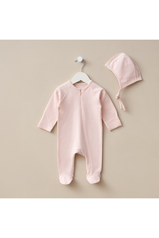 Minimus Yeni Doğan Kız ve Erkek Bebek Pamuklu Fermuarlı Tulum Set Hastane Çıkışı Özel Gün Hediye Takım