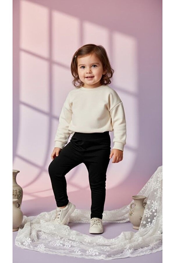 KUMRUNUN DÜNYASI Kız Çocuk İçi Şardonlu Tayt 1-4 Yaş