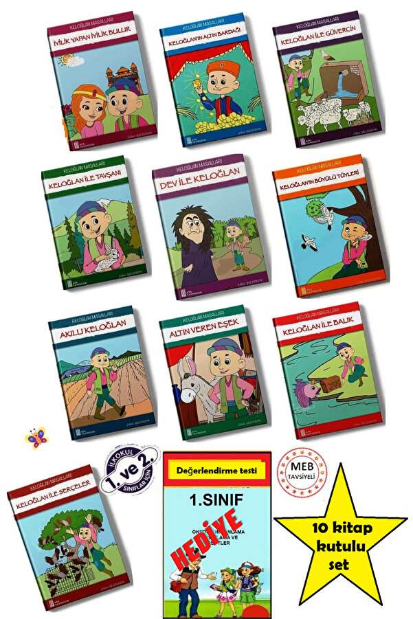 Ata Yayıncılık Keloğlan Hikaye seti 10 kitap (keloğlan Masalları)