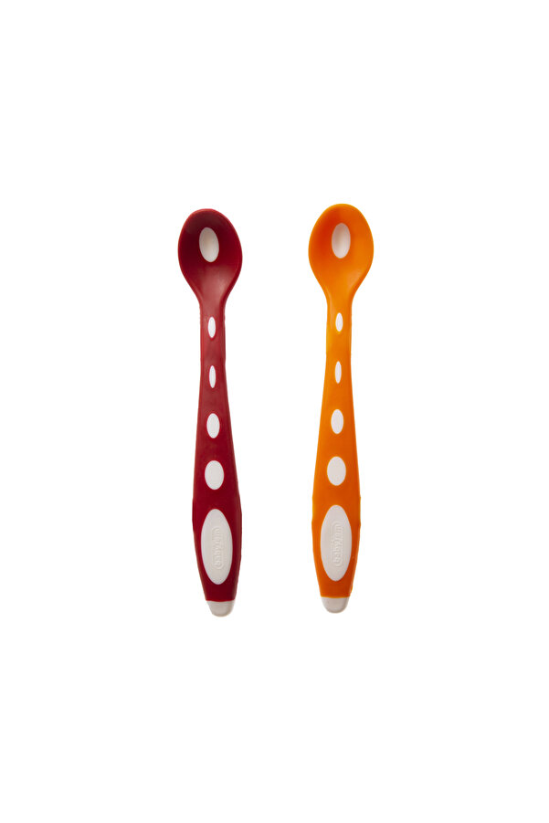 Babyjem Silikon Mama Kaşığı Turuncu/kırmızı