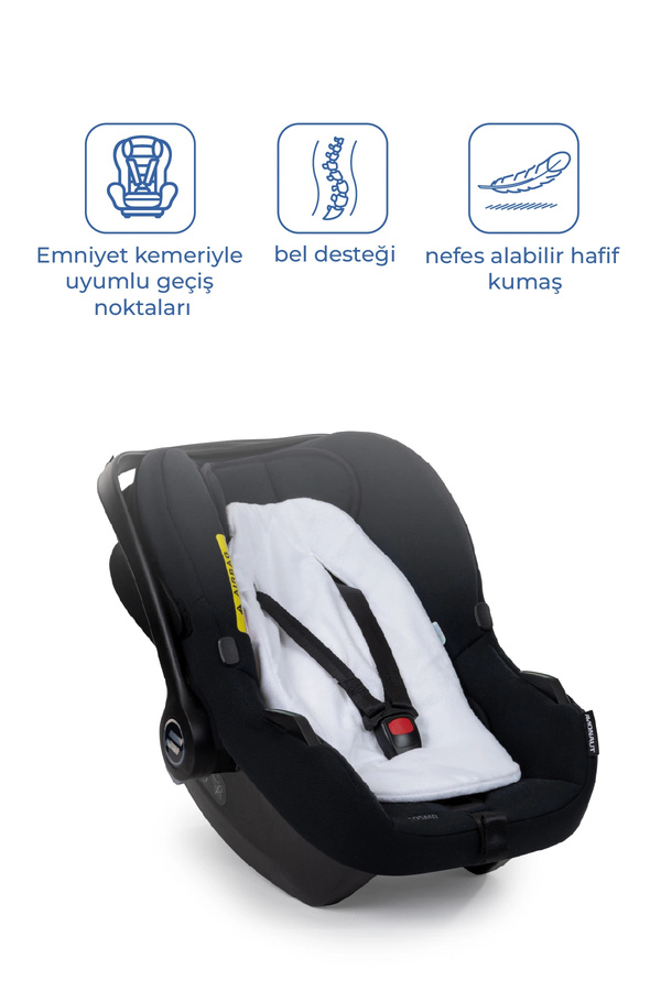 Babyjem Ana Kucağı Bel Desteği Havlu Beyaz