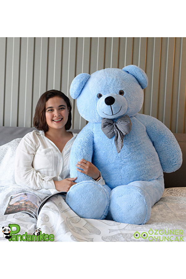 Pandamkee Dev Büyük Peluş Ayıcık 170 cm Hediyelik Ayı (%100 Yerli) Mavi