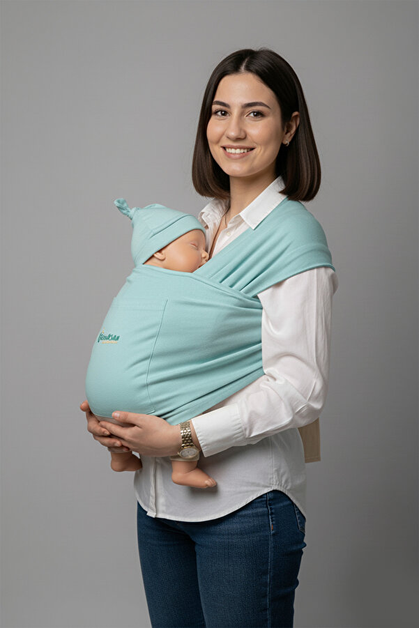 Çocuksan Baby&Kids Wear Anne-Bebek Konforu İçin Cepli Bebek Taşıma Anakucağı-Sling Pratik ve Şık Tasarım