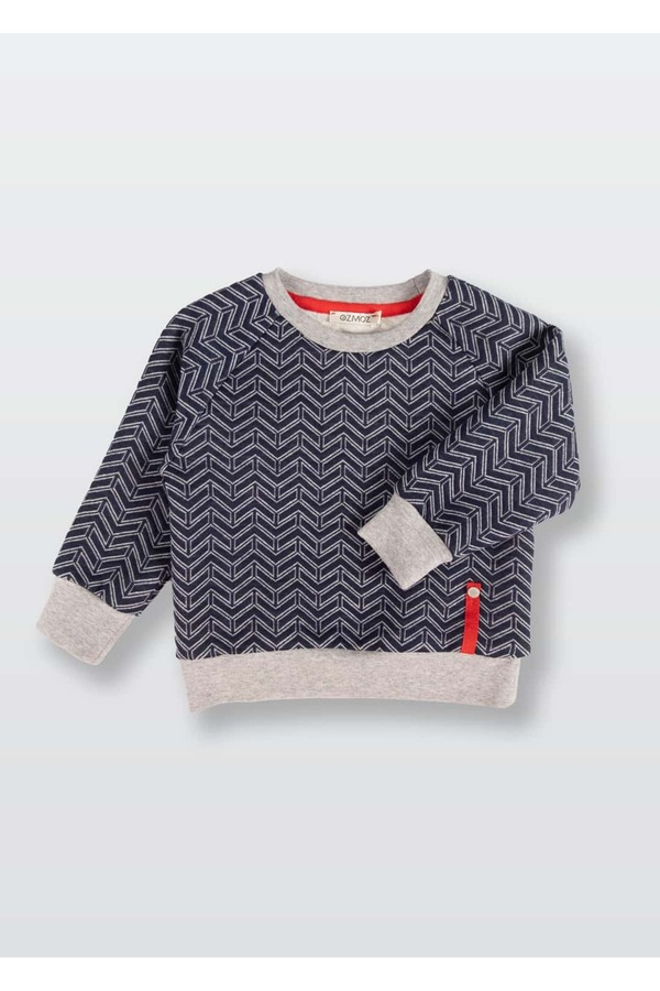 Ozmoz By Mukadder Özden Lacivert Kışlık Minik Erkek Çocuk Sweatshirt