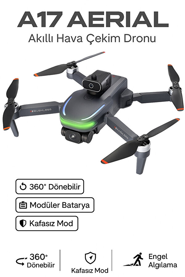 Airvolt Kolay Kullanımlı Eğitim Dronu - HD Kamera, 360° Engel Algılama, Tek Tuş Kalkış, Taşıma Çantalı