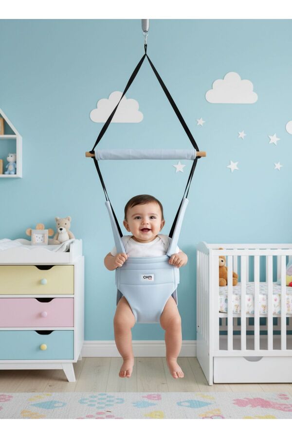 CKM Baby Hoppala Zıpzıp , Bebek Gelişimine Etkili , Yaylı Yüz Korumalı Bebek Salıncağı