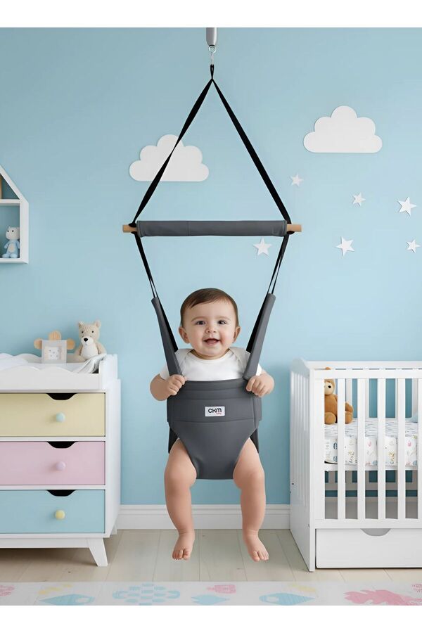 CKM Baby Hoppala Zıpzıp , Bebek Gelişimine Etkili , Yaylı Yüz Korumalı Bebek Salıncağı