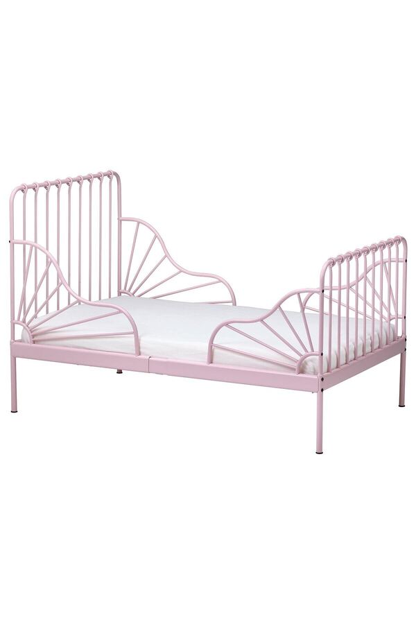 hobiurun Uzayabilen çocuk karyolası, açık pembe, 80x200 cm