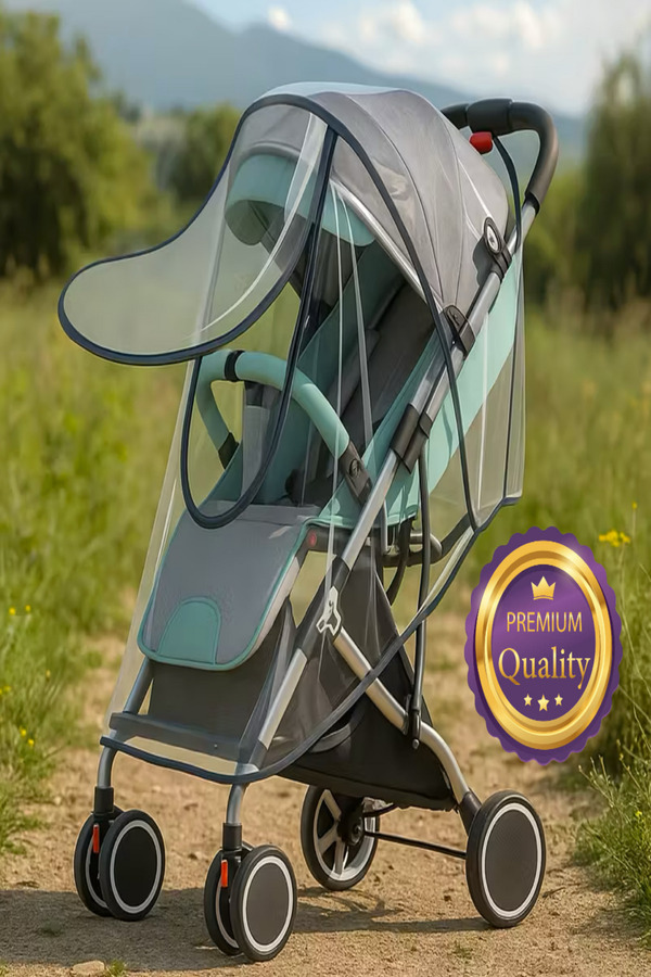 MorPort Ultra Lüx Travel Sistem Fermuarlı Bebek Arabası Yağmurluğu Yağmurluk