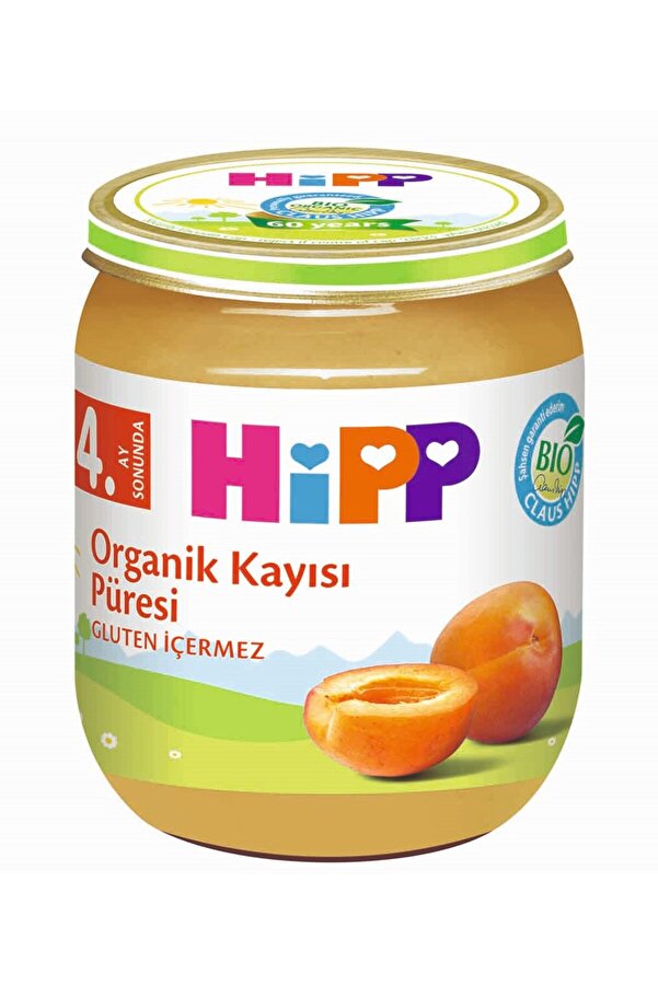 Hipp Organik Meyve Püresi 125 gr Kayısı Kavanoz Maması