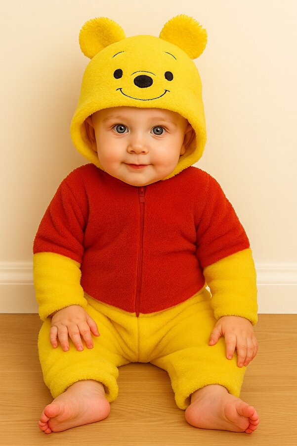 aden kids çok renkli çocuk peluş tulum