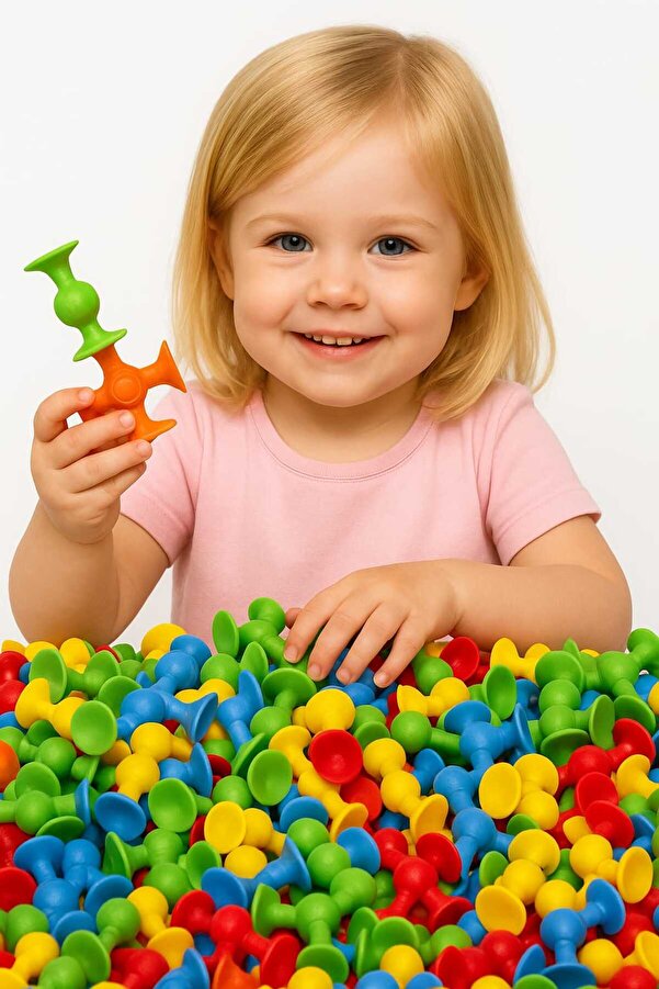 HAPPENS Vakum Molekül 25 Parça Yapı Oyuncak Ve Inşaa Seti Yaratıcı Yapım Pixel Tasarım Eğitici