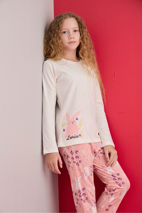 LARİCE KİDS KIZ ÇOCUK UZUN KOL PİJAMA TAKIMI