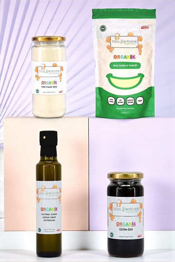 Soul Kitchen Organik Ürünler Organik Ek Gıda Seti 4lü Paket Model 10