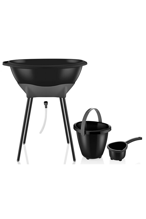 Babyjem Elegant Yenidoğan Bebek Banyo Küvet Seti Siyah