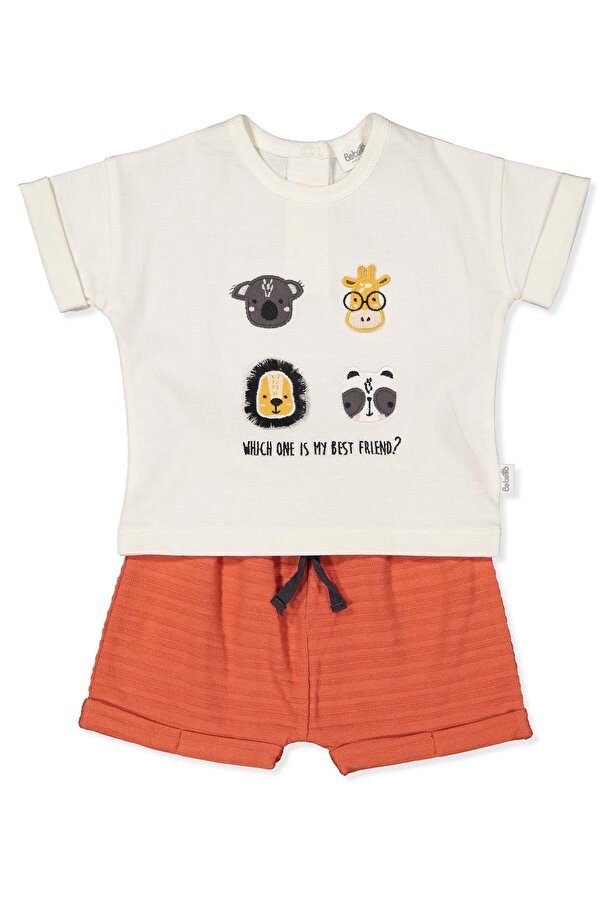 Bebetto JAKARLI SÜPREM ŞORT 2Lİ TAKIM (BOBBY AND ME) KİREMİT