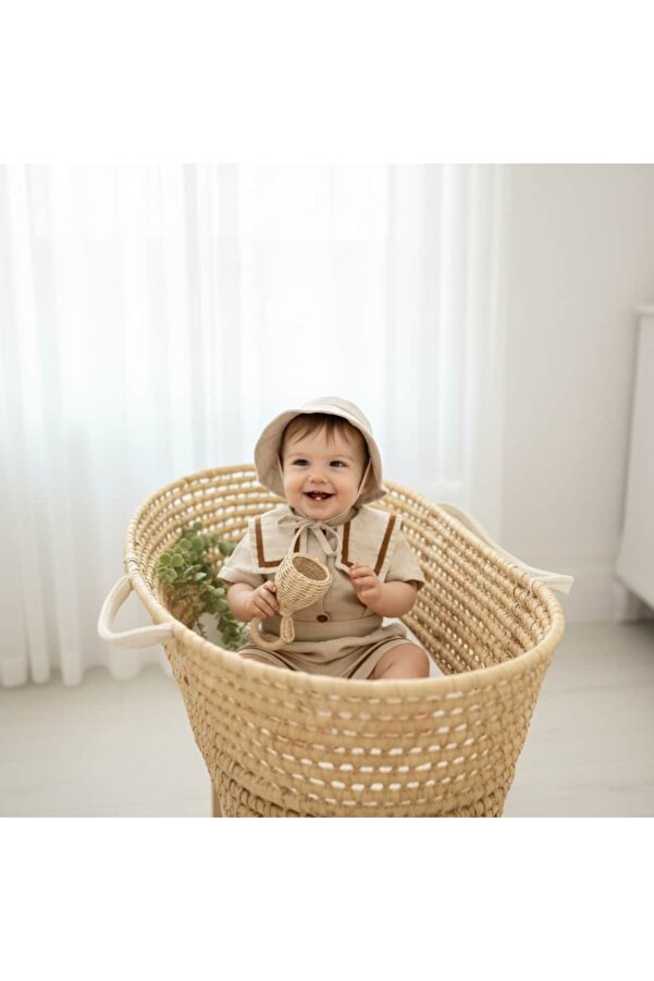 Doray Organic Salopet Takım 2'li Set | Bebek Giyim | Nowa Vintage Serisi