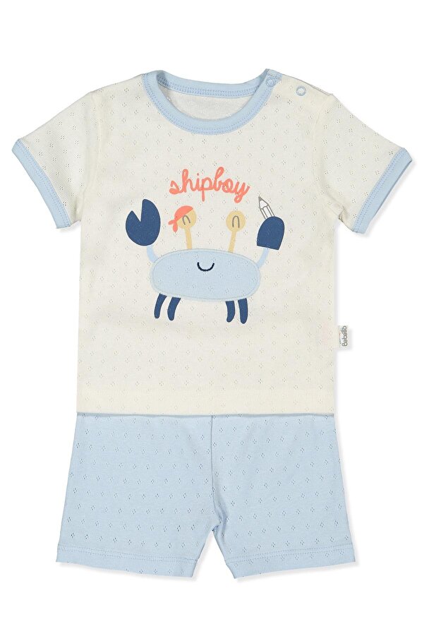 Bebetto AJURLU ŞORTLU 2Lİ TAKIM (SHIP BOY) MAVİ