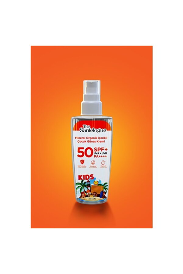 The Santelogue Organik Güneş Kremi Kids Spf50+ 200 Ml