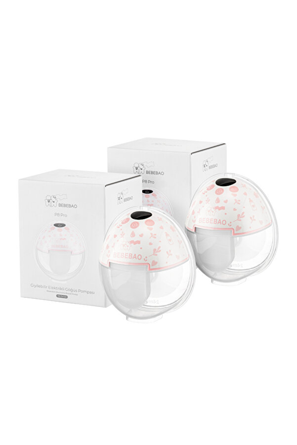 Bebebao P8 Pro 2 ADET 180 ML Yeni Nesil İç Motorlu Giyilebilir Elektrikli Göğüs Pompası Süt Pompası